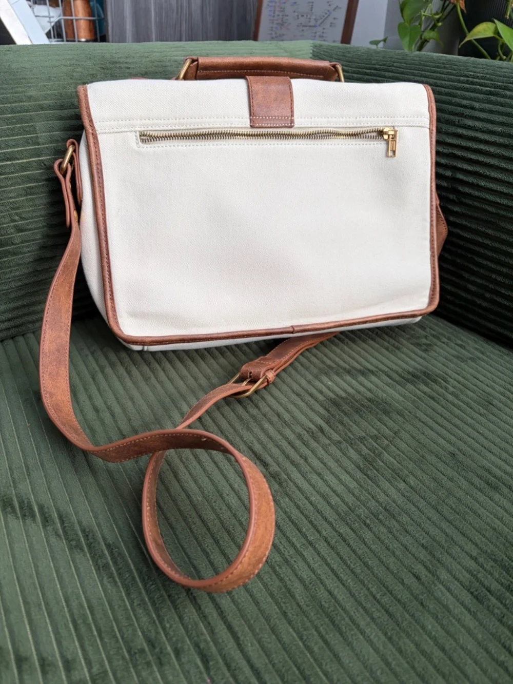 Brandy Melville Canvas Messenger Bag